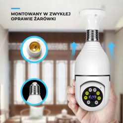 Caméra ampoule motorisée Full HD avec application