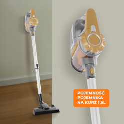 Upright bagless corded vacuum cleaner 800W + 3 nozzles