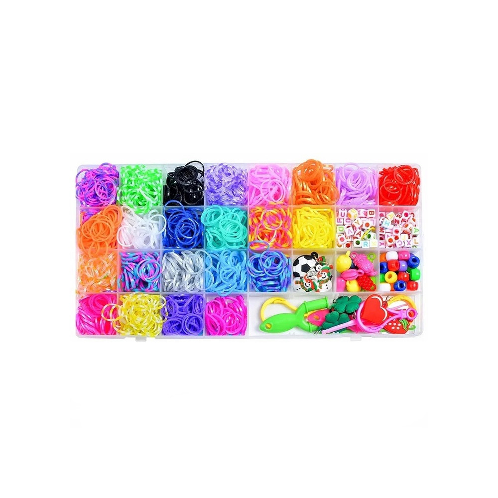 Ensemble bande de loom pour la fabrication de bracelets 1500 pcs