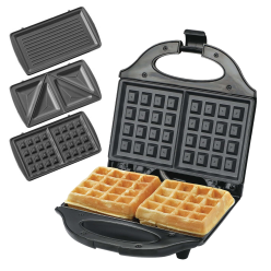 Sendvič výrobce vafle gril 3in1 700W černá 26x24cm