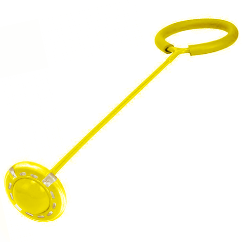 Hula-Hoop fürs Bein Schwungring Springseil LED gelb