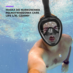 Maska do Nurkowania czarna L/XL