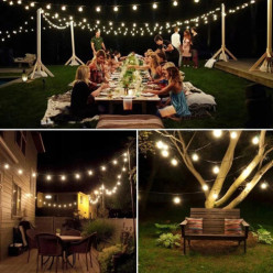 Slnečná záhrada výzdoba svetlá 6m 40 LED