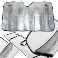 Car windscreen sun shade double-sided 130 x 60 cm