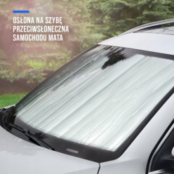 Pare-brise de voiture ombre solaire double face 130 x 60 cm