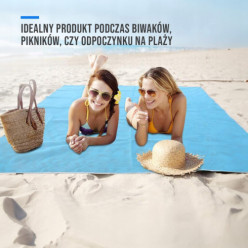 Strandszőnyeg 200 x 200 kék