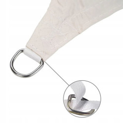 Triangular sun shade sail 4x4x4 beige