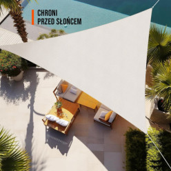 Triangular sun shade sail 3x3x3 beige