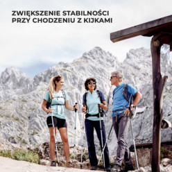 2x kijki trekkingowe do chodzenia Nordic Walking regulowane srebrne