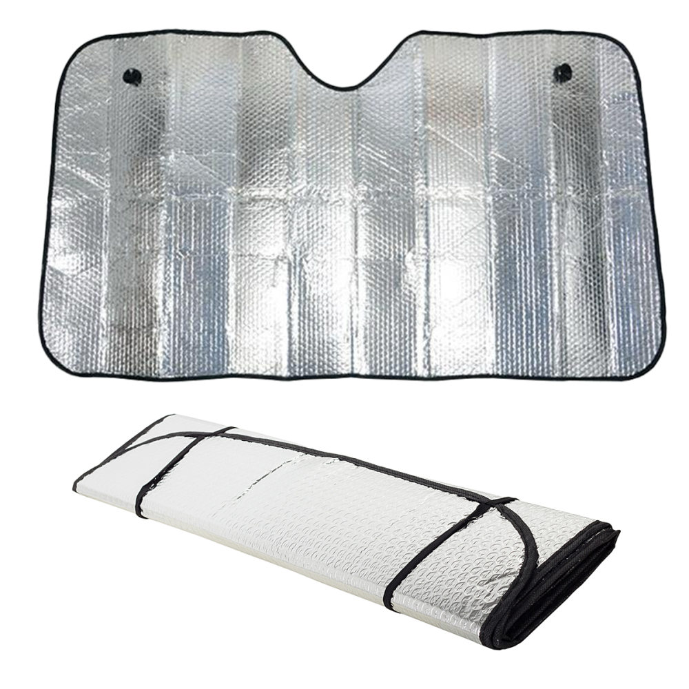 Slnečný odtieň automobilového čelného skla obojstranný 130 x 60 cm