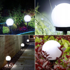 Solar jardin lumières de potager 33cm blanc ensemble 4pcs