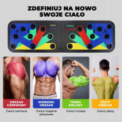 Push-up tábla 14in1 hordozható fogantyúval