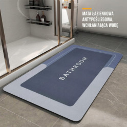 Tapis de salle de bain en mousse de séchage rapide rectangulaire 60x40cm