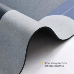 Rectangular quick-drying foam bathroom mat 60x40cm