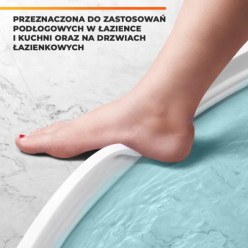 Zárt szalag víz gát zuhanyzó és WC 150cm fehér