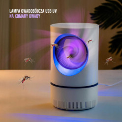 Lampa UV owadobójcza na komary muchy i inne owady USB