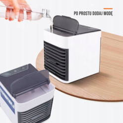Mini portable water air cooler for the desk and the room