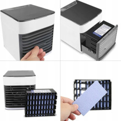 Mini-Klimagerät tragbar mit Wasser für Schreibtisch und Zimmer