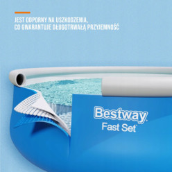 Basen ogrodowy dla dzieci dmuchany rozporowy Bestway 183x51cm 940l