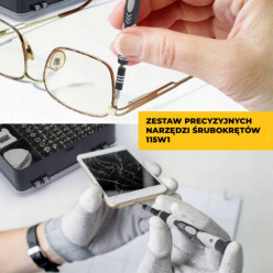 Set Präzisionsschraubendreher Bits Aufsätze Schraubenzieher 115 Teile