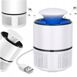 Lampe de tueur d'insectes UV pour les moustiques mouches et autres insectes USB blanc