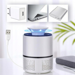 UV proti hmyzu zabijak lampa pre komáre muchy a iný hmyz USB biela