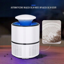 UV-Insektenvernichterlampe gegen Mücken Fliegen und andere Insekten USB weiß