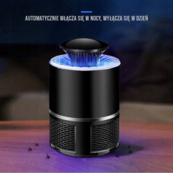 UV-Insektenvernichterlampe gegen Mücken Fliegen und andere Insekten USB schwarz