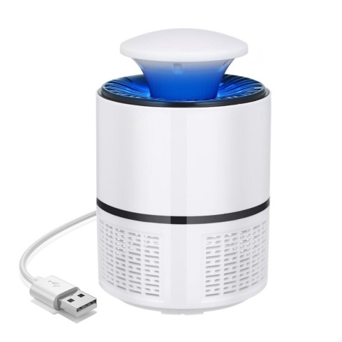 UV-Insektenvernichterlampe gegen Mücken Fliegen und andere Insekten USB weiß