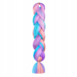 Syntetické pripináčiky v pletení vlasov viacfarebné 120 cm