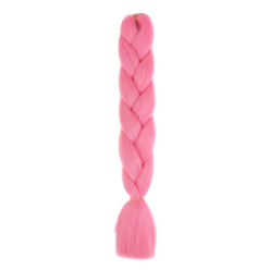 Syntetické pripináčiky v pletení vlasov ružové 120 cm