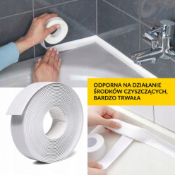 Sealing tape for bath shower tray washbasin 35mm