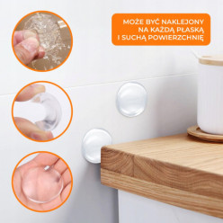 Samolepicí dveřní zastavovací nárazník 3cm sada 12 ks