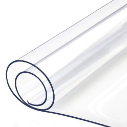 Tapis de table de protection en verre doux 2mm 100x90 cm