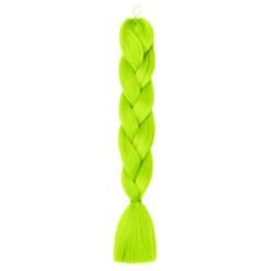 Syntetické pripináčiky v pletení vlasy zelená 120 cm