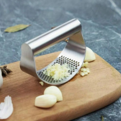 Garlic press manual steel crusher