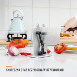 Kompaktný kuchynský nôž a nožnice strúhač wetstone