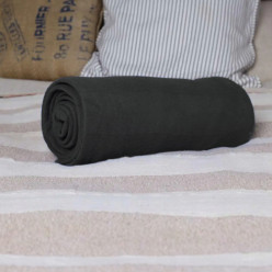 Warm blanket with sleeves 138x180cm black