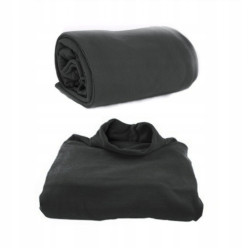 Warm blanket with sleeves 138x180cm black