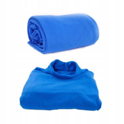 Kuscheldecke mit Ärmeln warm 138x180cm blau