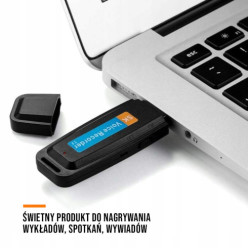 Dyktafon USB pendrive do ubrania kieszeni