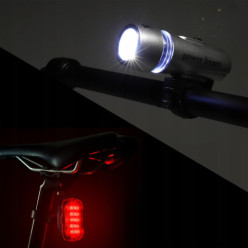 Kerékpáros lámpakészlet 5 LED-es első hátsó