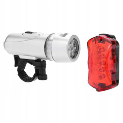 Bike light set 5 LED front rear