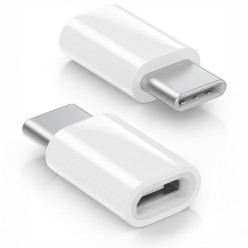 Przejściówka Micro USB na USB C 3.1 adapter nasadka biała