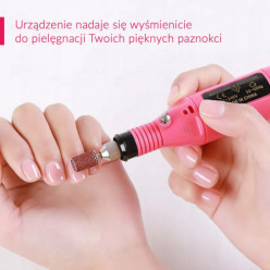 Frezarka do paznokci manicure 9W sieciowa + frezy