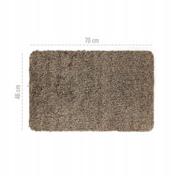 Tapis de porte absorbant la dirte 46 x 70 brun