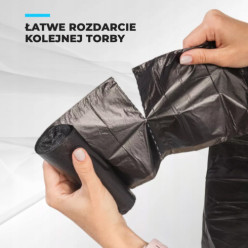 Sacs à bille 120L noir 70 sacs 10 rouleaux