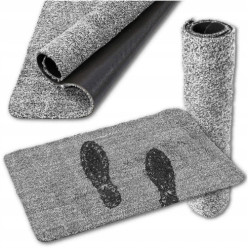 Dirt-inforcing door mat 46...