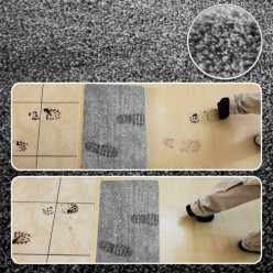 Dirt-absorbing door mat 46 x 70 grey
