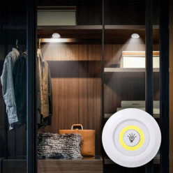 LED COB light 3 ks samolepiace diaľkové bezšnúrové